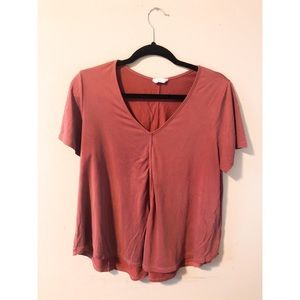 Blush short sleeve shirt